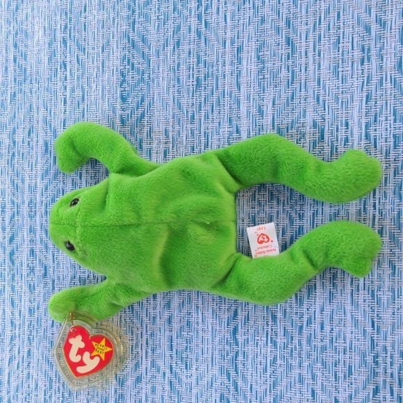 TY LEGS the FROG Beanie Baby 1993 Vintage Toy Collectible ✨ BD 4-25-93 - Picture 3 of 9